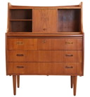 Danish secretary dressing table 'Flade' vintage
