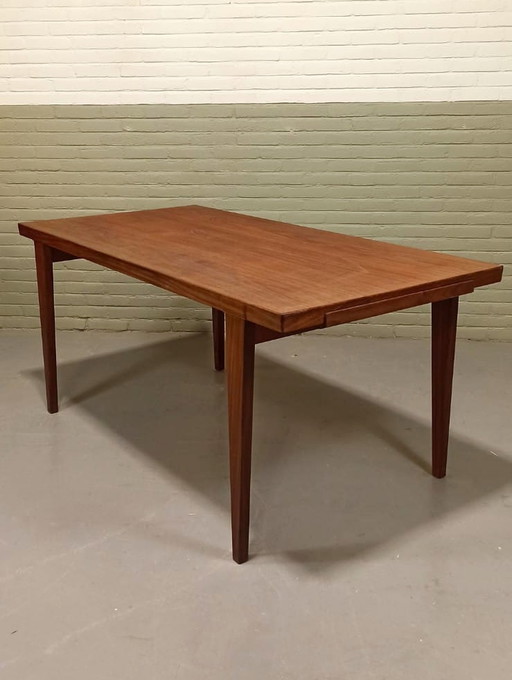 Mid century extendable dining table