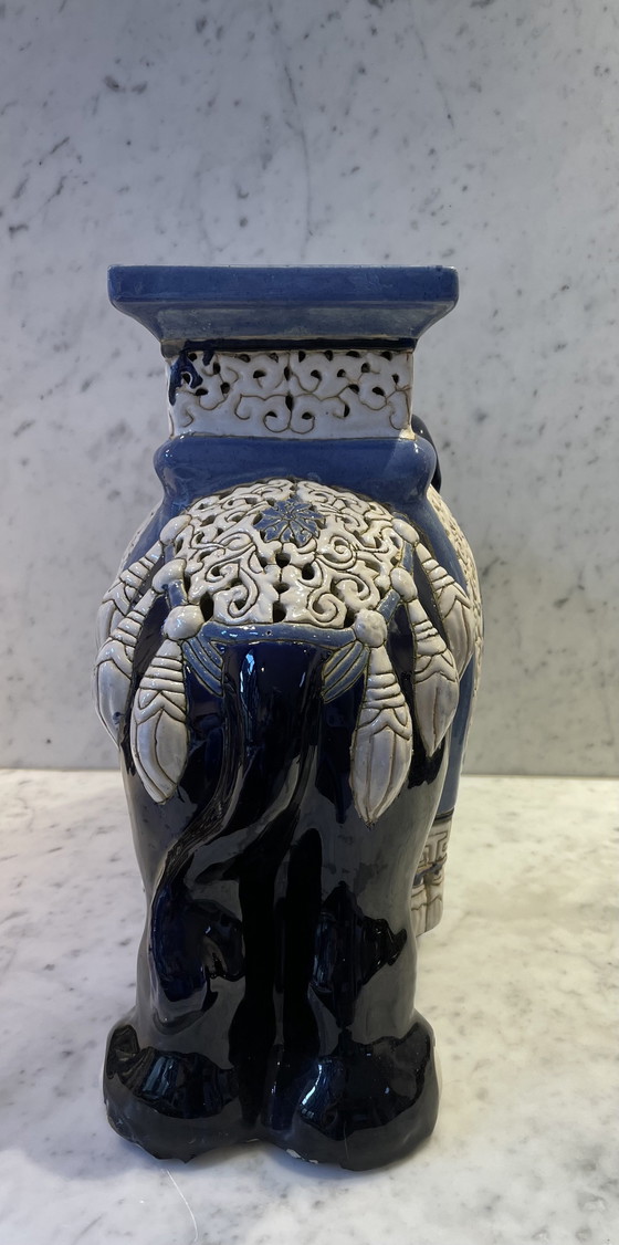 Image 1 of Vintage Elephant plant table