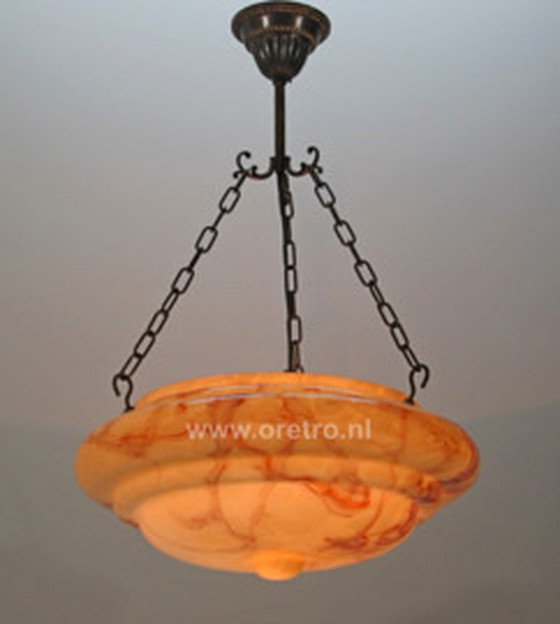 Image 1 of Art Deco Bowl Hanging Lamp