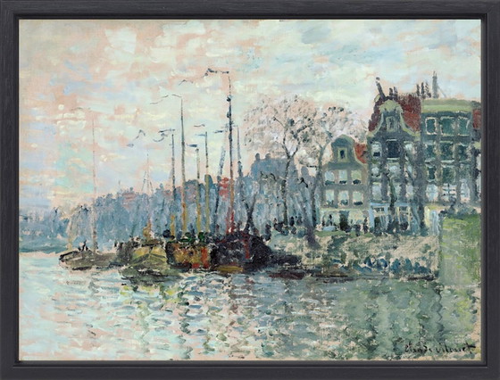 Image 1 of Claude Monet --- Vue du Kromme Waal à Amsterdam