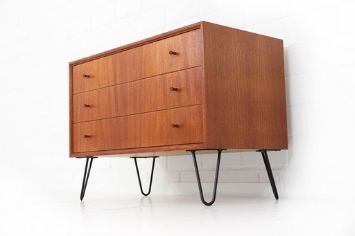 Mid-century teak sideboard, chest of drawers from the Oldenburger Möbelwerkstätten