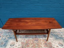 Table basse vintage en rotin