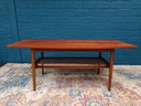 Table basse vintage en rotin