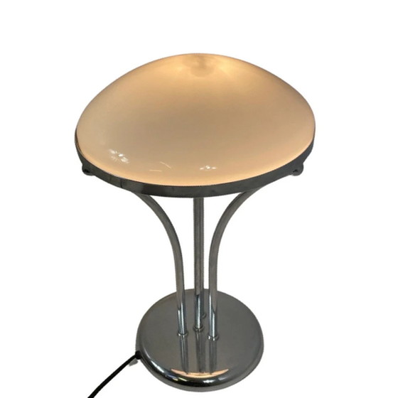 Image 1 of Art deco (style) - Table lamp with opaline glass