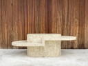 Coffee table mactanstone 1980's
