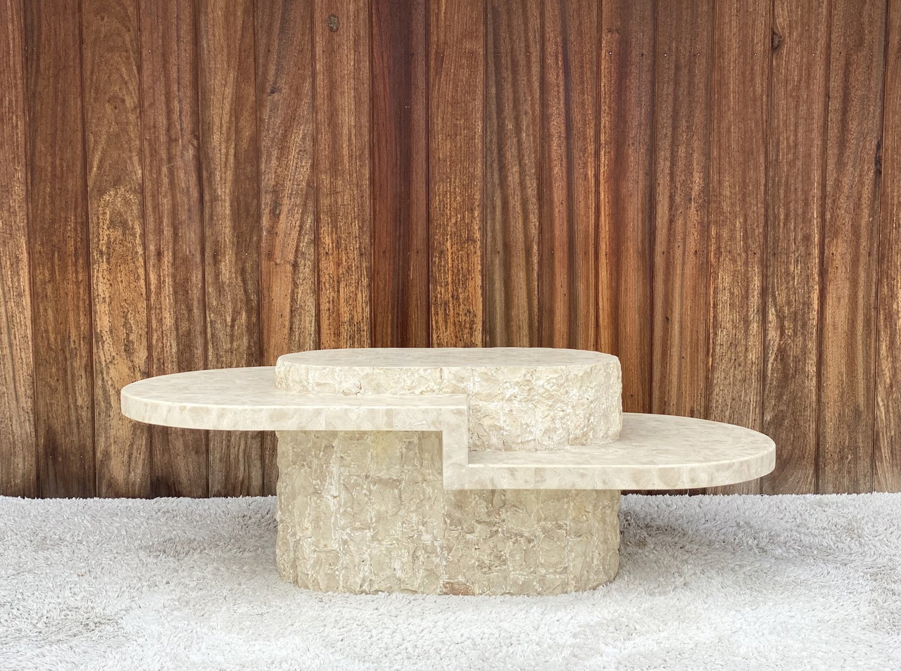 you価格　IDEE Mactan Stone Low Table Tessellated Mactan Stone Console Table – Dolphin & Flamingo