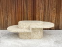 Coffee table mactanstone 1980's