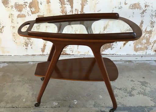 Bar cart 1950’s organically shaped