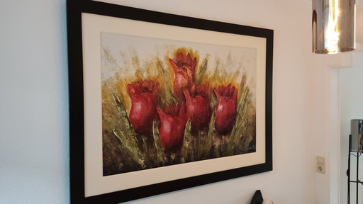Schilderij 108x146cm (double frame 15cm) Frits den Ouden – schilderijen tekeningen, Canvas, Figuratief (photo 2 of 5)