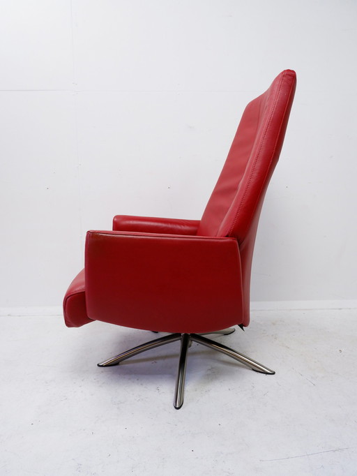 Danish leather armchair by Hjort Knudsen