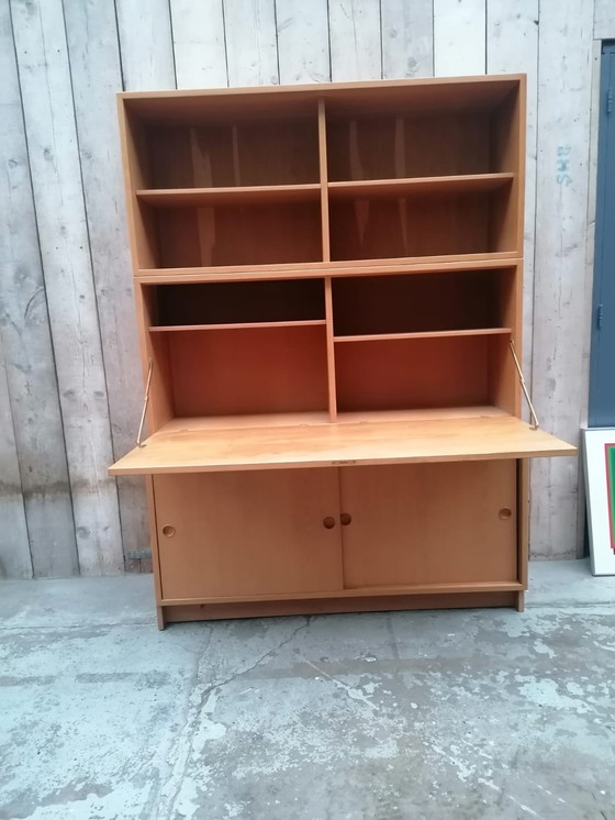 Image 1 of Borge Mogensen wall cupboard folding desk