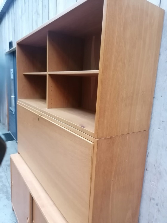 Image 1 of Borge Mogensen wall cupboard folding desk