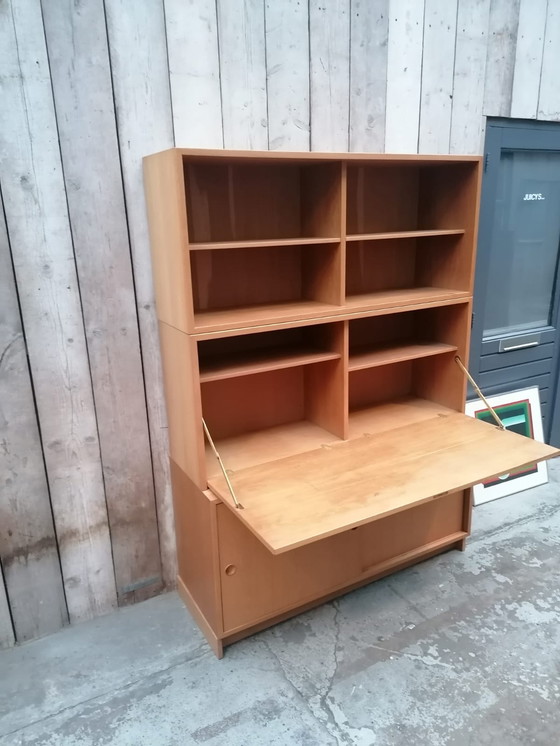 Image 1 of Borge Mogensen wall cupboard folding desk