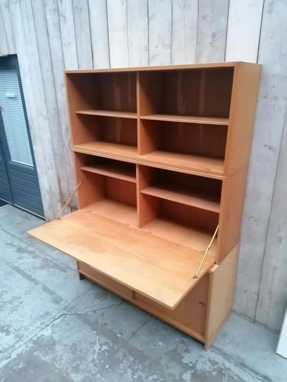 Image 1 of Borge Mogensen wall cupboard folding desk