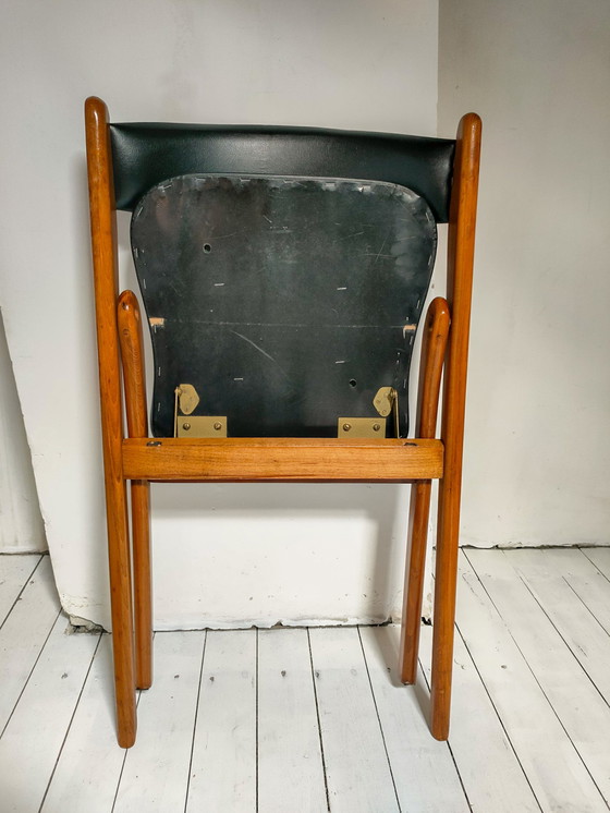 Image 1 of 6x Mid Century Design Folding "Compass" Chairs, Klapstoelen