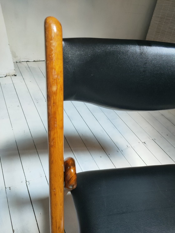 Image 1 of 6x Mid Century Design Folding "Compass" Chairs, Klapstoelen