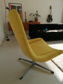Rare Artifort armchair fabric kvadrat Hallingdal 457