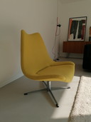 Rare Artifort armchair fabric kvadrat Hallingdal 457