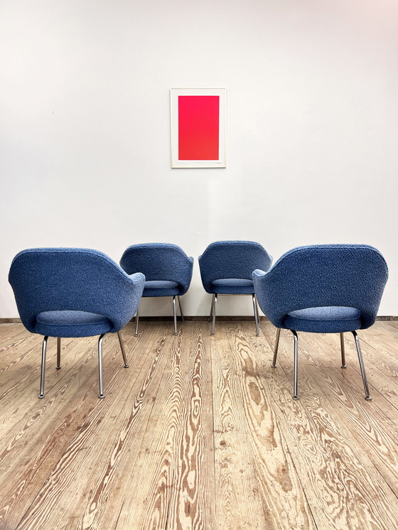 Image 1 of Set of 4 Executive Chairs by Eero Saarinen, Knoll International, Germany