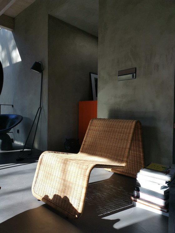 Image 1 of Vintage Wicker lounge chair design