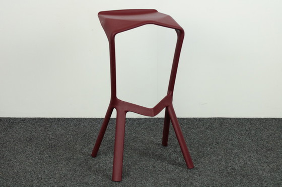 Image 1 of Barstool Shelf Miura Wine Red