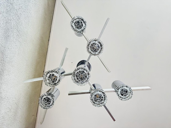 Image 1 of Lampe suspendue géométrique vintage