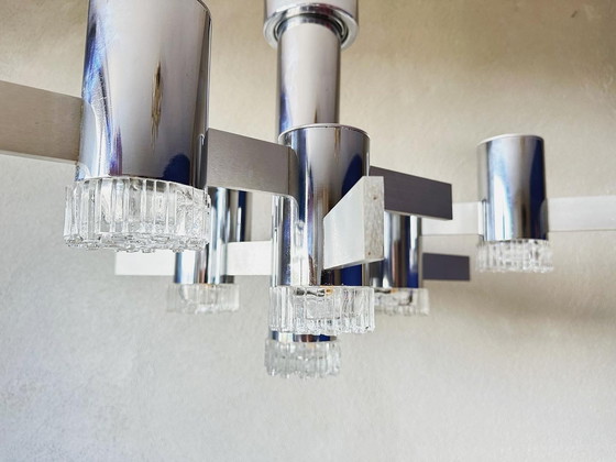 Image 1 of Lampe suspendue géométrique vintage