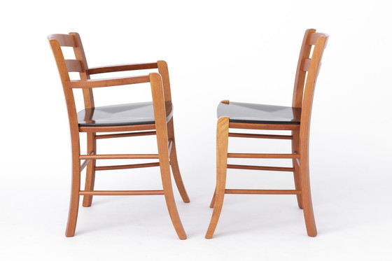 Image 1 of Ensemble de 4 chaises de salle à manger Marocca vintage par Vico Magistretti pour DePadova, 1987