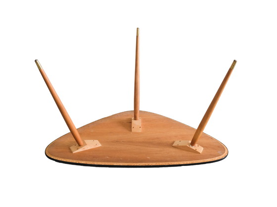 Image 1 of Tavolino da caffè vintage a forma di rene