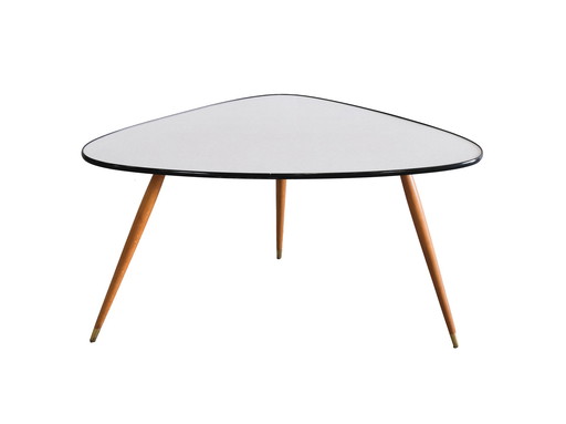 Mesa de centro vintage en forma de riñón