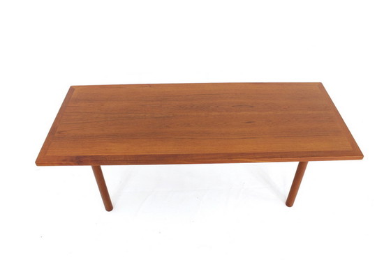 Image 1 of Hans J. Wegner pour Andreas Tuck, Mid Century Teak Coffee Table, Danemark 1957