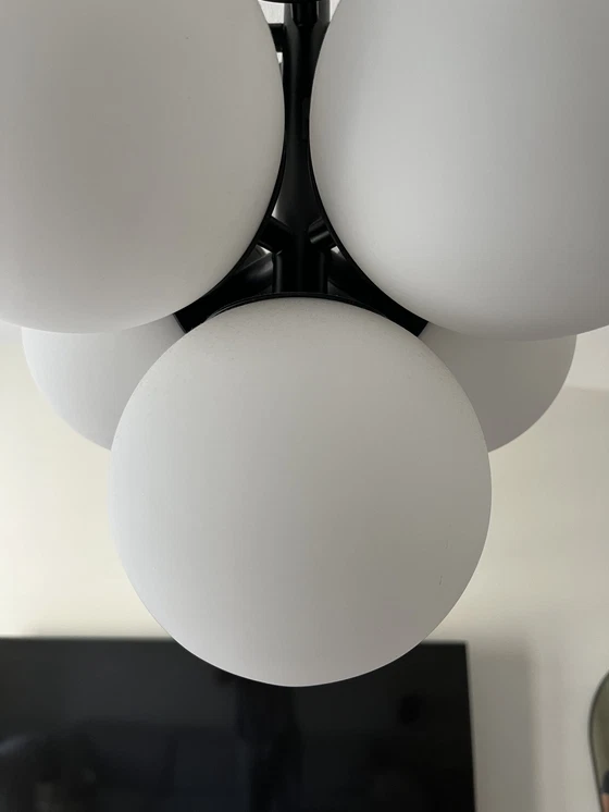 Image 1 of Modern Bollen hanging lamp with black frame