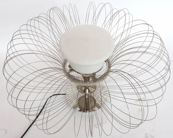 Image 1 of Steel Flower table lamp from Luminara