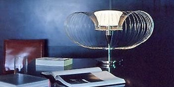 Image 1 of Steel Flower table lamp from Luminara