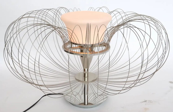 Image 1 of Steel Flower table lamp from Luminara