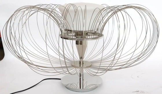 Image 1 of Steel Flower table lamp from Luminara