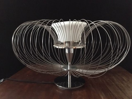 Image 1 of Steel Flower table lamp from Luminara