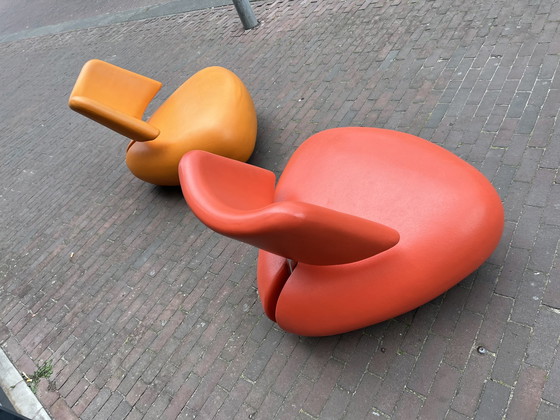 Image 1 of 2x Leolux Pallone Outdoor & Indoor Armchairs