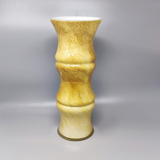 Image 1 of Paire de vases vintage en verre de Murano par Enrico Coveri. Fabriqué en Italie