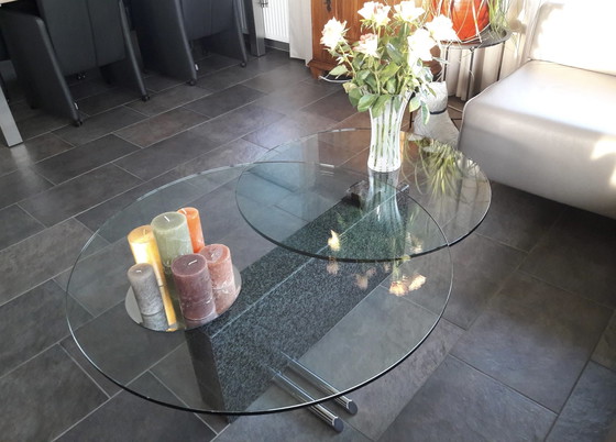 Image 1 of Rolf Benz glass coffee table