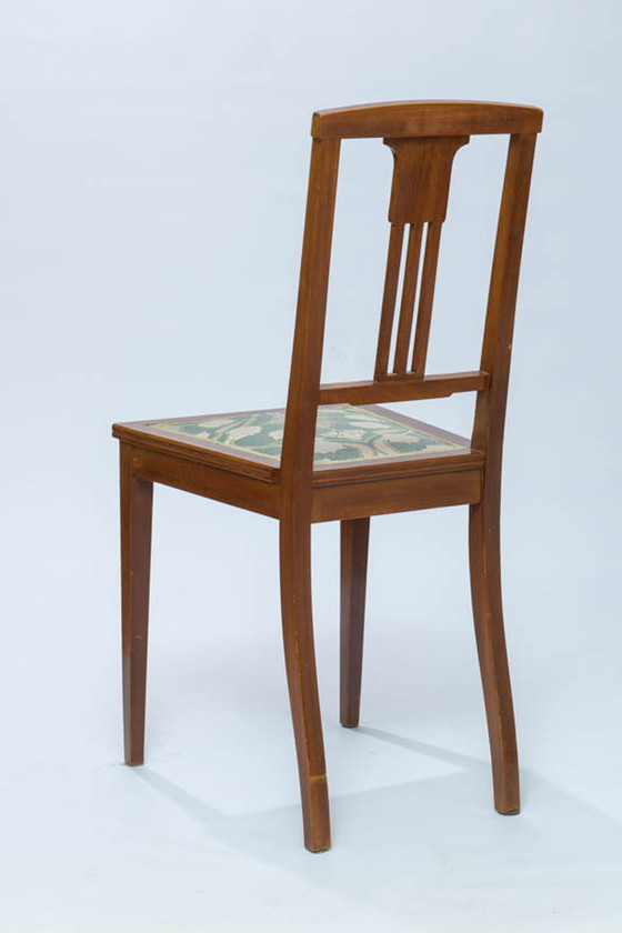 Image 1 of Jugendstihl secretaire +2x Chaise vintage