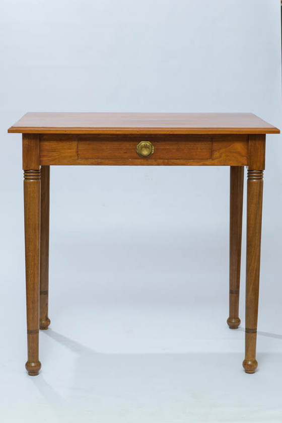 Image 1 of Jugendstihl secretaire +2x Chaise vintage