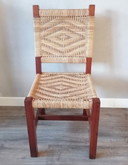 Brutalist, Mid-Century Wickery braided dining chairs