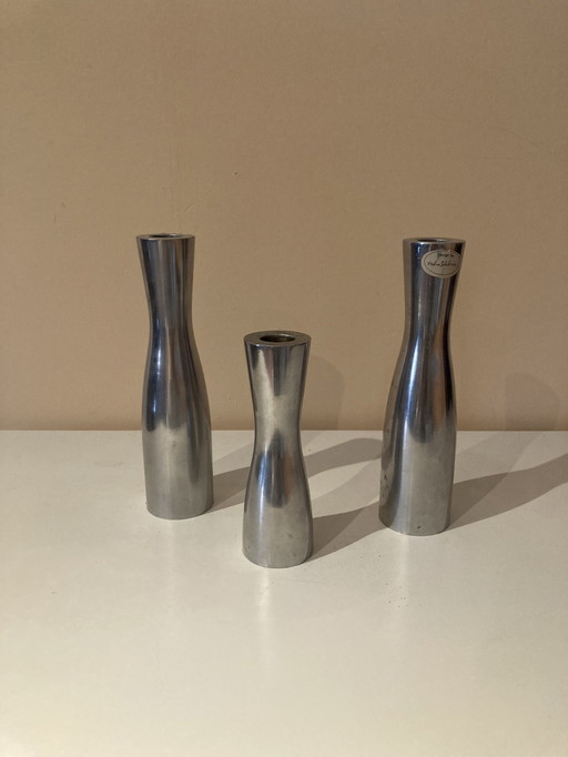 3x Erika Pekkari candlesticks