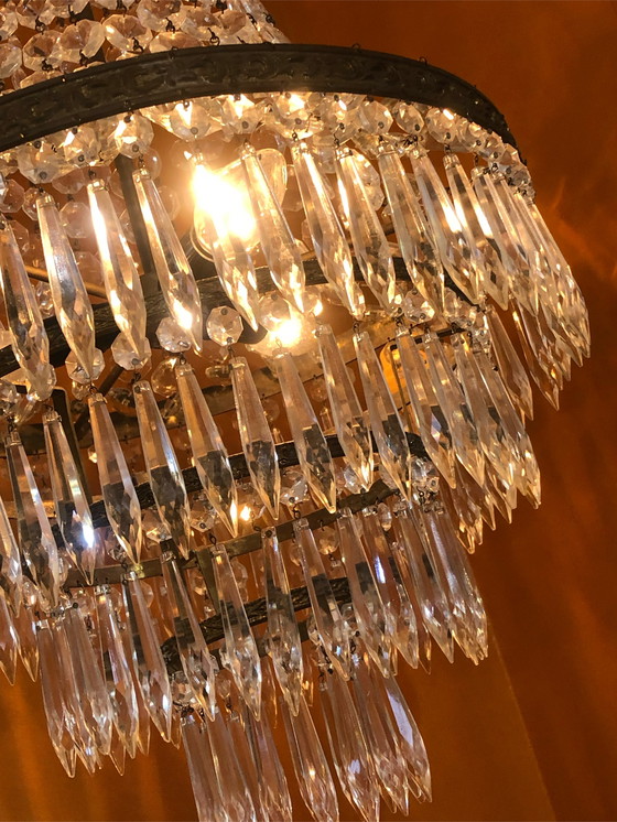 Image 1 of Vintage chandelier hanging lamp