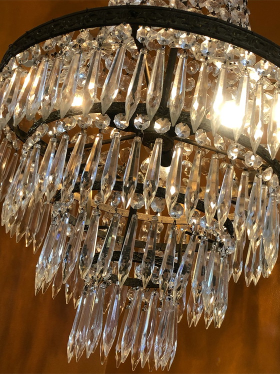 Image 1 of Vintage chandelier hanging lamp