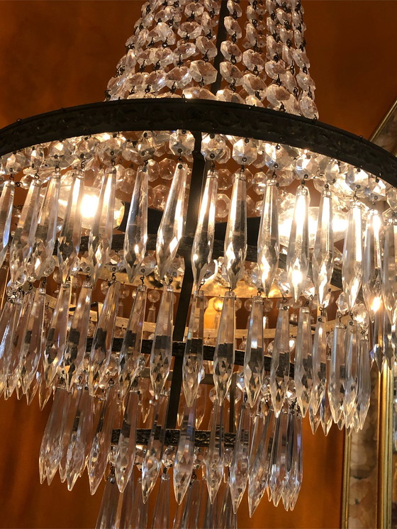 Image 1 of Vintage chandelier hanging lamp