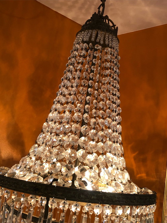 Image 1 of Vintage chandelier hanging lamp