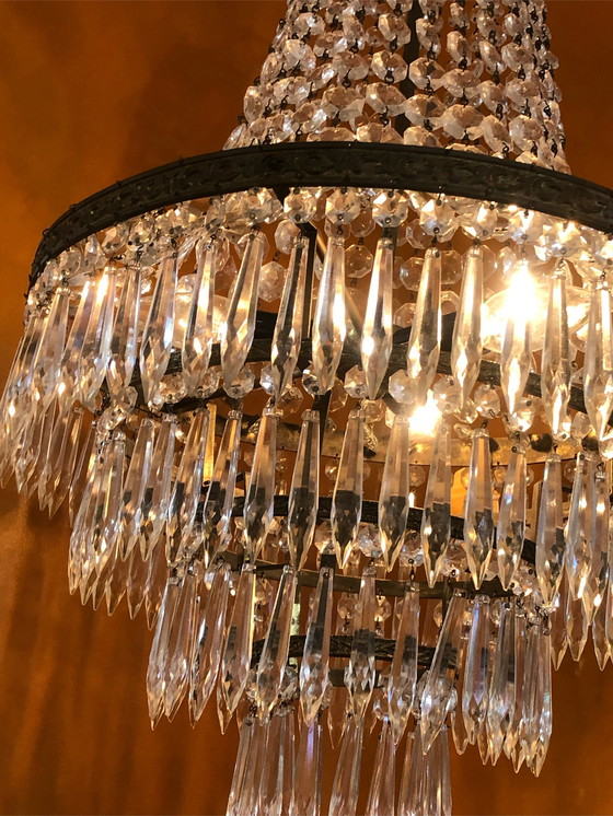 Image 1 of Vintage chandelier hanging lamp